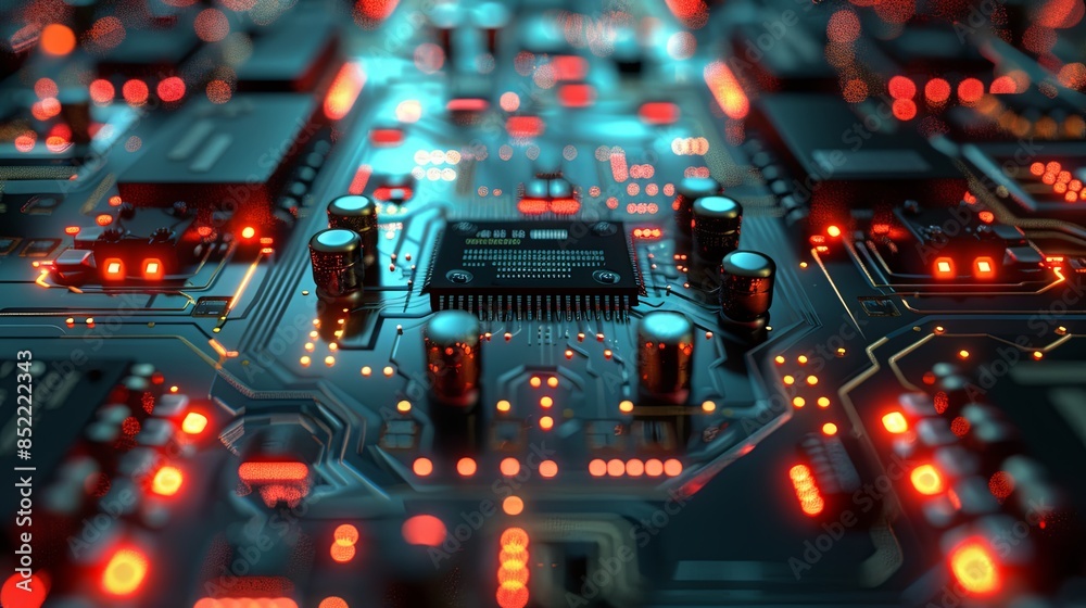 an abstract hardware board an abstract hardware board