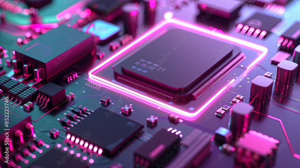 an abstract hardware board an abstract hardware board