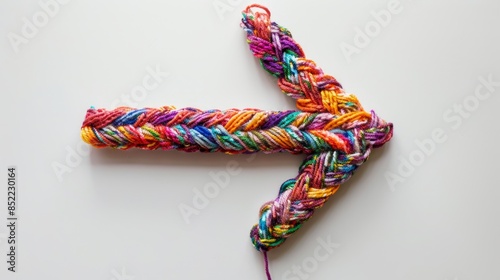 Colorful Yarn Arrow Generative AI