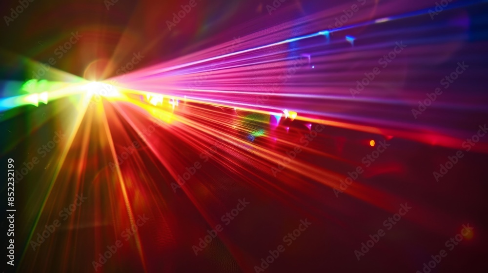Colorful Light Streaks Background - Generative AI Colorful Light Streaks Background - Generative AI