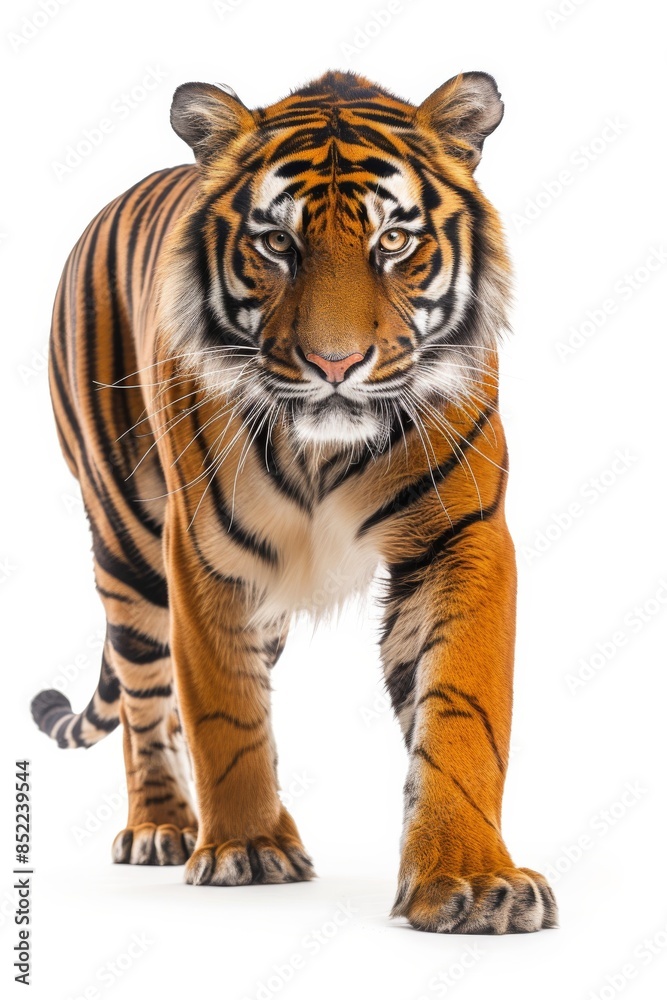 Obraz premium Mystic portrait of Bengal, full body View isolated on white background