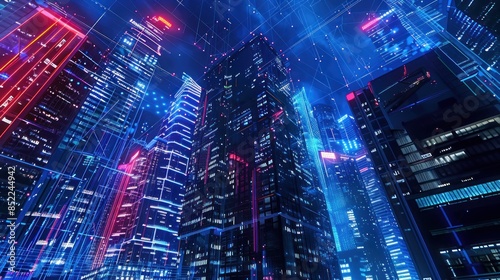 Cyberpunk Cityscape: A Digital Symphony