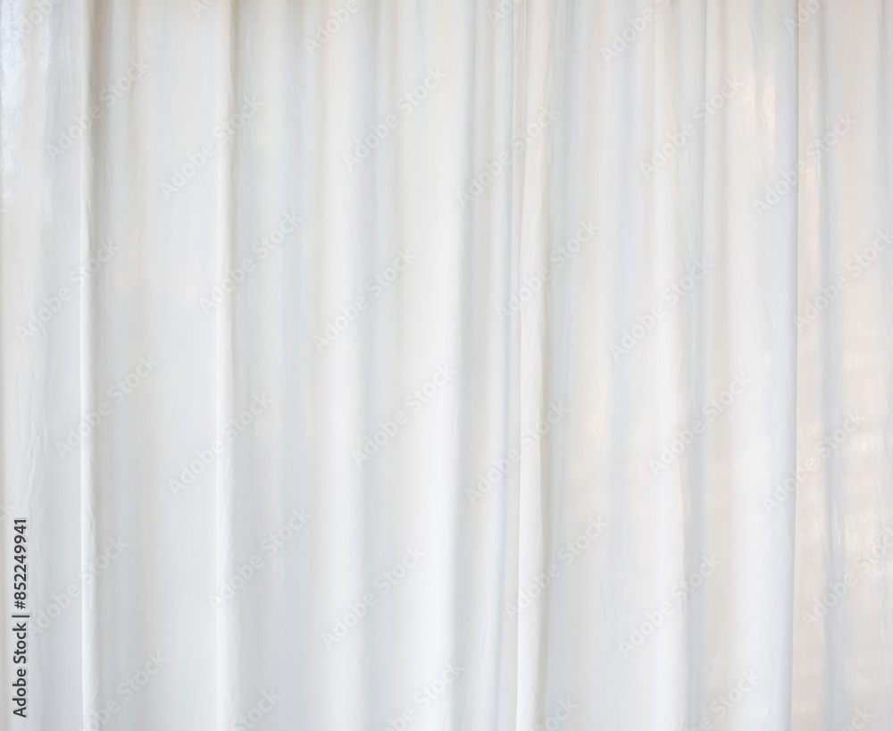 Obraz premium All white curtains have a soft, smooth backing.