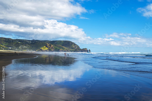 Piha Beach Scenery, Auckland New Zealand
