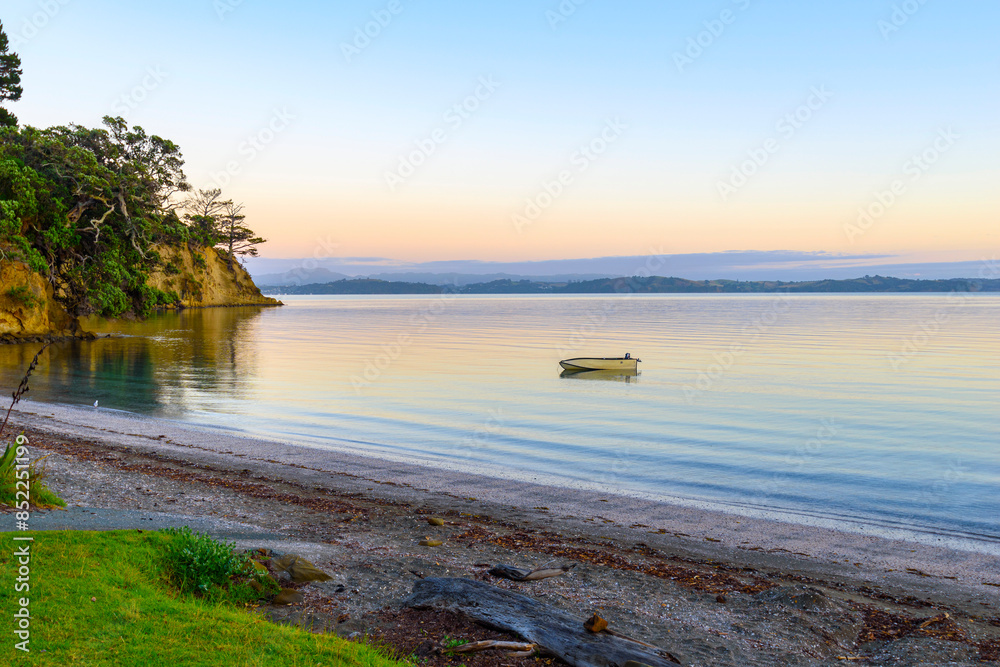 Sunrise Time Scenery at Scandrett Beach Auckland New Zealand