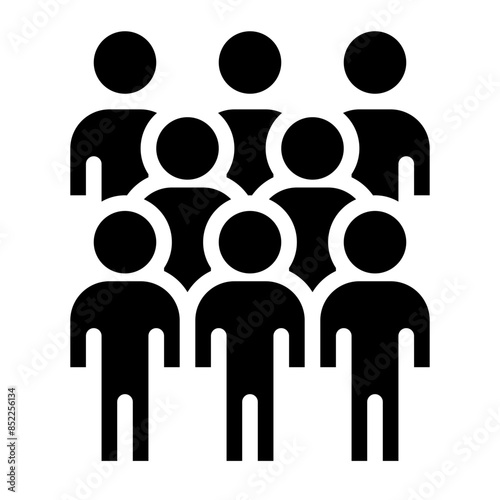 Crowd people icon