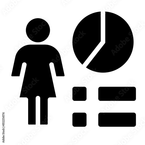 Female Presentation demographic data icon