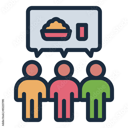 Starvation population problem icon