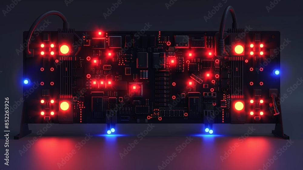 an abstract hardware board an abstract hardware board