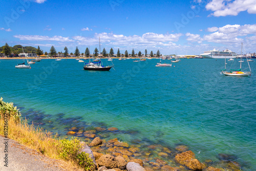 Boats Mooring at Pilot Bay, Mount Maunganui Beach, Tauranga - New Zealand