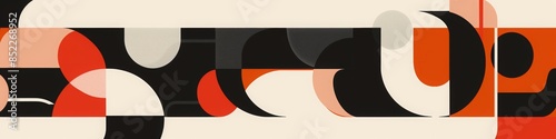 modern banner structured layout and geometric clarity