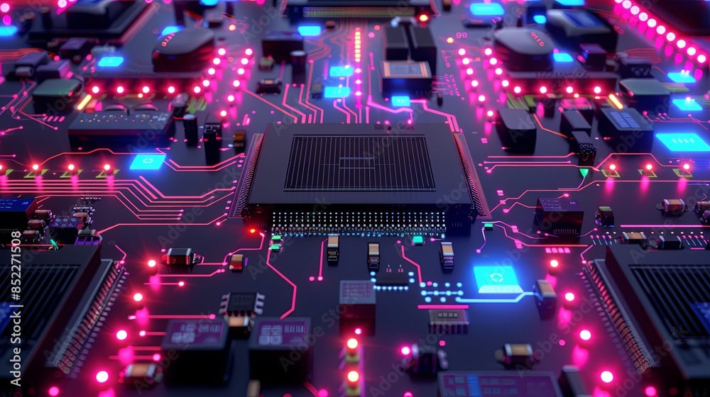 an abstract hardware board an abstract hardware board