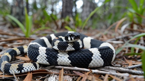 Aptly named Apalachicola Kingsnake uses sawdust as bedding © TheWaterMeloonProjec