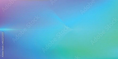 Abstract glowing wave lines on dark blue background. Dynamic wave pattern. Modern flowing wavy lines. Futuristic technology concept. vektor