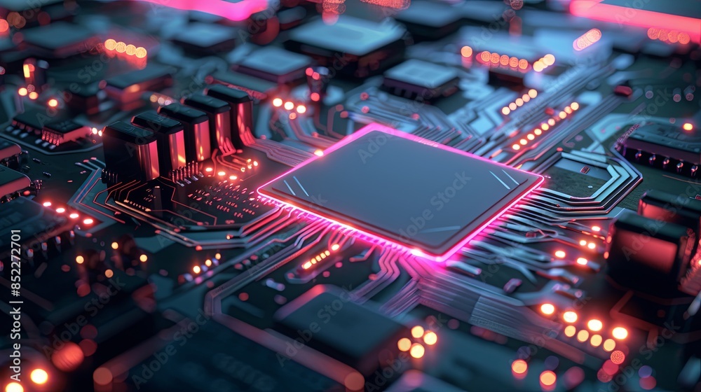 an abstract hardware board an abstract hardware board