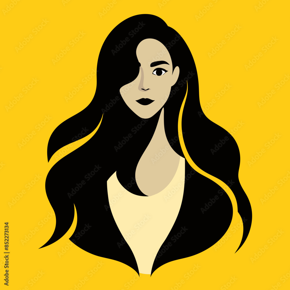 woman hair style logo system vector svg file woman hair style logo system vector svg file