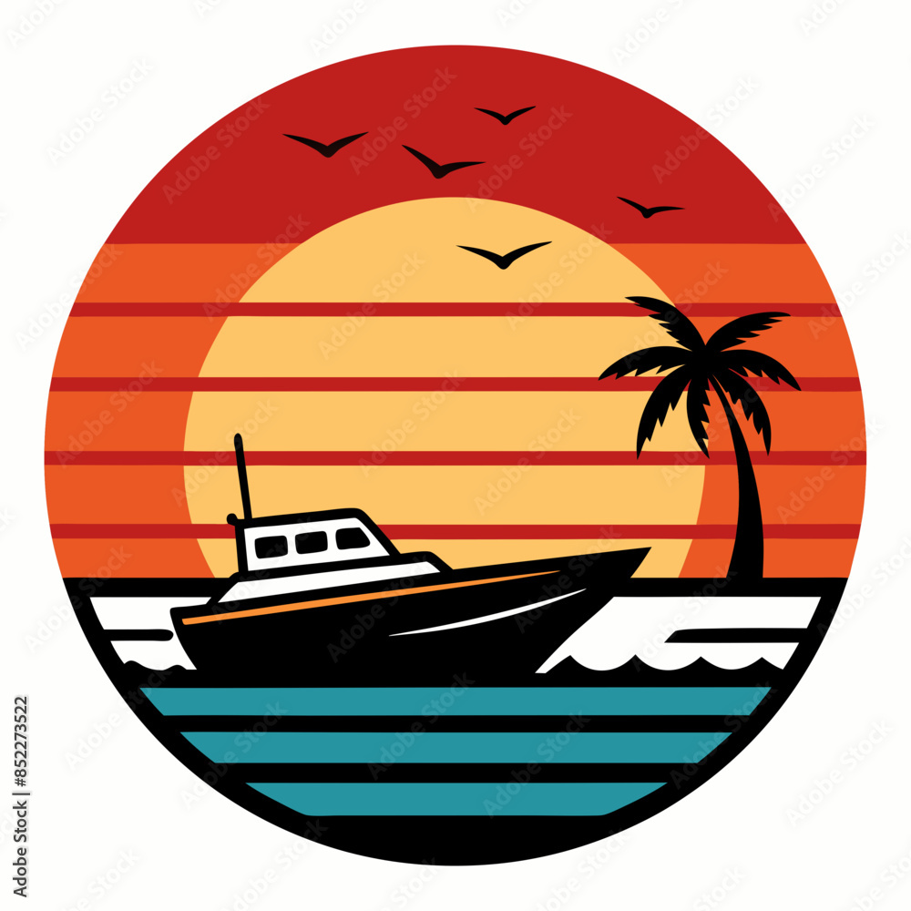 retro sunset vector artwork and svg retro sunset vector artwork and svg