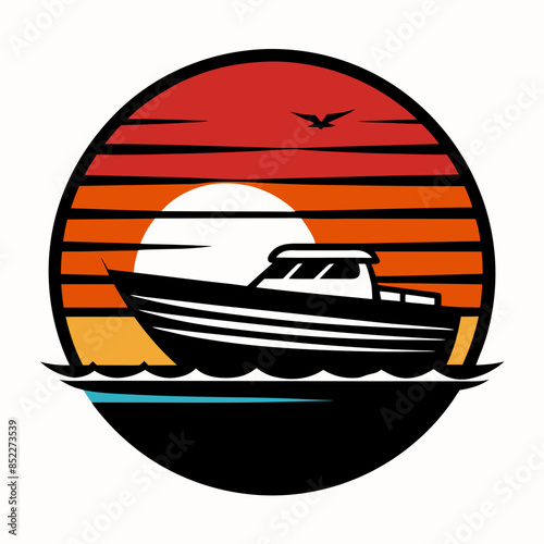 retro sunset vector artwork and svg