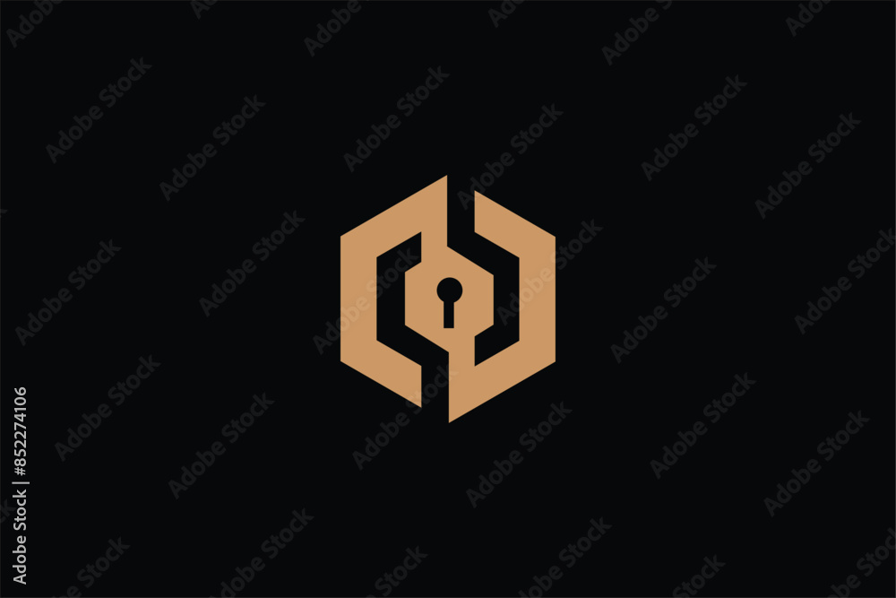 letter CD or DC iconic geometric logo, letter CC or CD iconic corporate logo, hexagon and keyhole logo, letter CC or CD keyhole logo, shield logo, protection logo, lock logo, keyhole logo illustration letter CD or DC iconic geometric logo, letter CC or CD iconic corporate logo, hexagon and keyhole logo, letter CC or CD keyhole logo, shield logo, protection logo, lock logo, keyhole logo illustration
