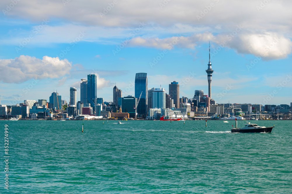 Auckland City View from Bayswater Wharf Auckland, New Zealand
