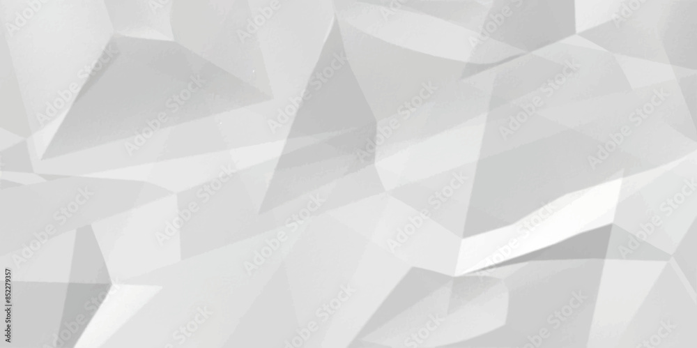 Abstract white crumpled paper texture background, White empty leaf of crumpled paper. Vector illustration. Abstract white crumpled paper texture background, White empty leaf of crumpled paper. Vector illustration.