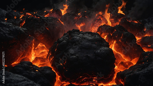 burning lava photo