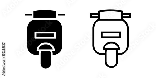 Scooter icon on white background