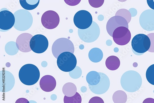 Abstract Pattern with Blue and Purple Circles