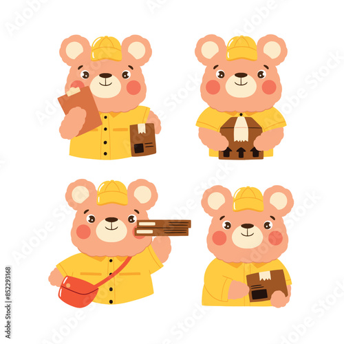 Adorable Bear doing Daily Activity