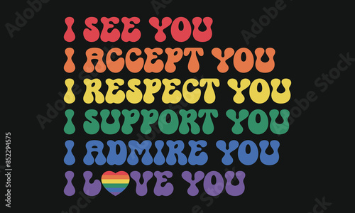 Pride LGBT Gay  T-shirt Design