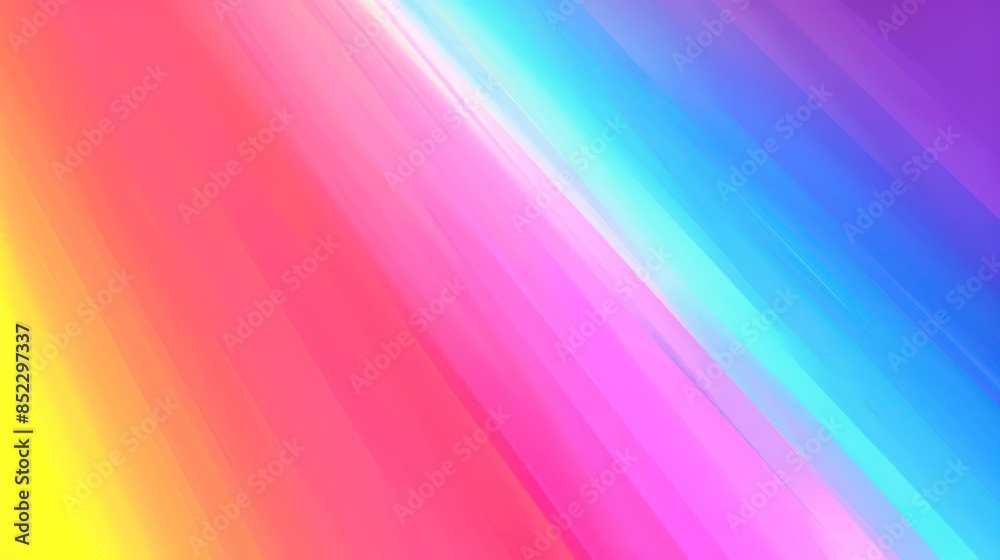 Obraz premium A dynamic range of vivid hues blur together in a diagonal motion, creating an abstract colorful background