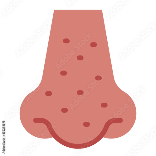 Blackhead comedo nose icon