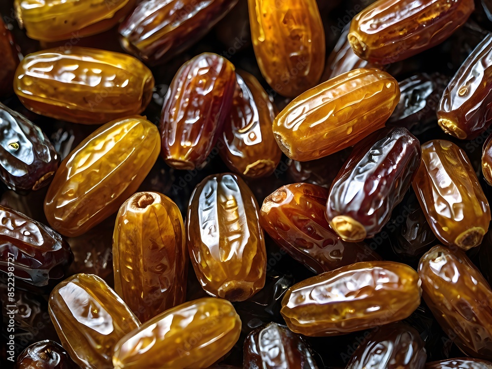 dates close up. date palm background. Date palm on a traditional craftsman market.Horizontal image. dates close up. date palm background. Date palm on a traditional craftsman market.Horizontal image.