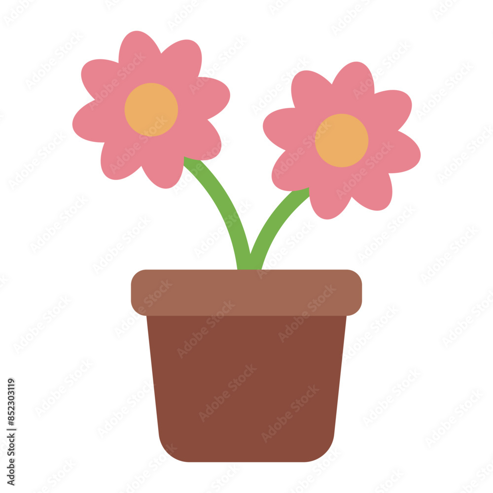 Flower Pot plant icon Flower Pot plant icon