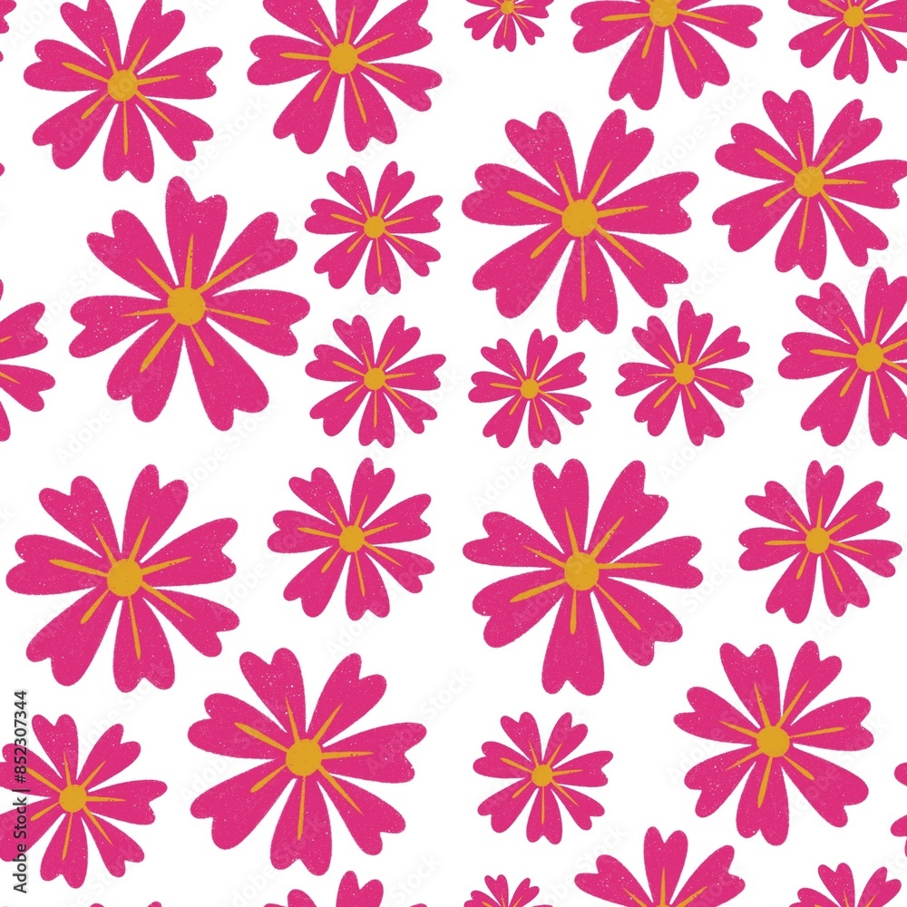 Fototapeta premium seamless pattern with flowers