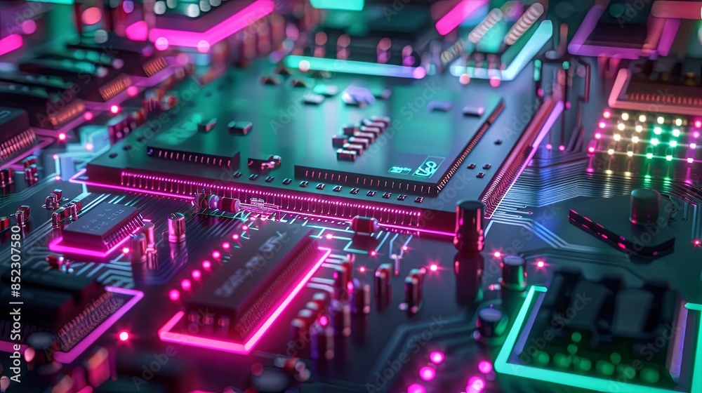 an abstract hardware board an abstract hardware board