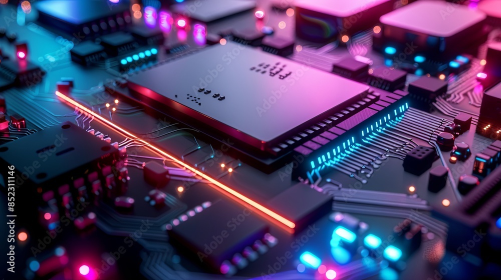 an abstract hardware board an abstract hardware board