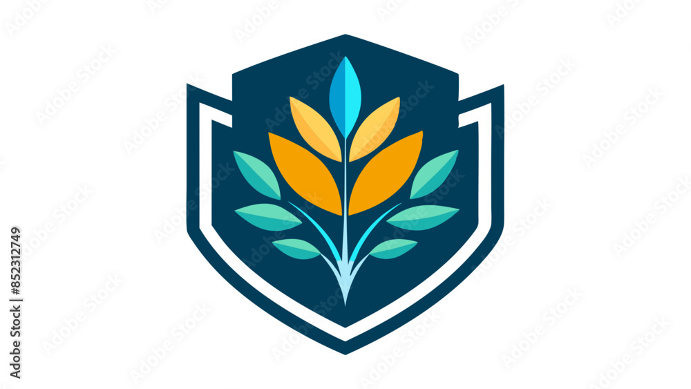 Simple yet elegant logo representing a plant, ideal for a botanical company. Simple yet elegant logo representing a plant, ideal for a botanical company.