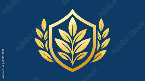 Simple yet elegant logo representing a plant, ideal for a botanical company.