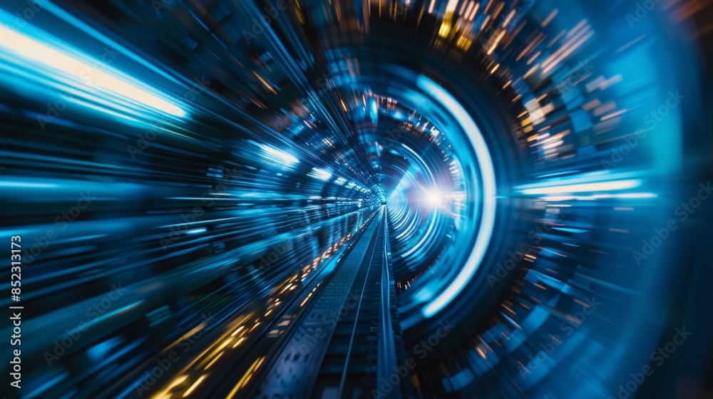 fast space travel, light traces in a spaceship fast space travel, light traces in a spaceship