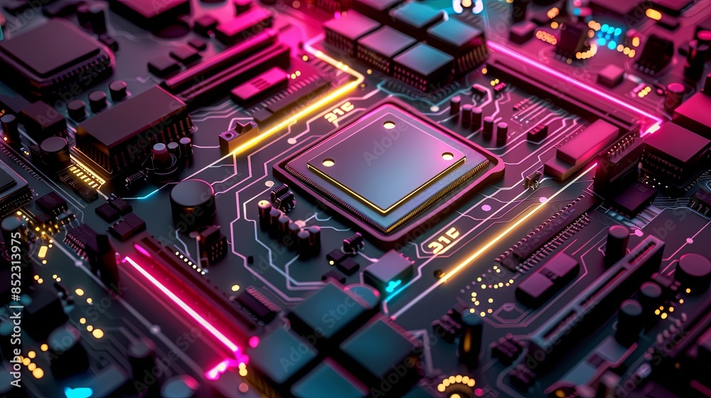 an abstract hardware board an abstract hardware board