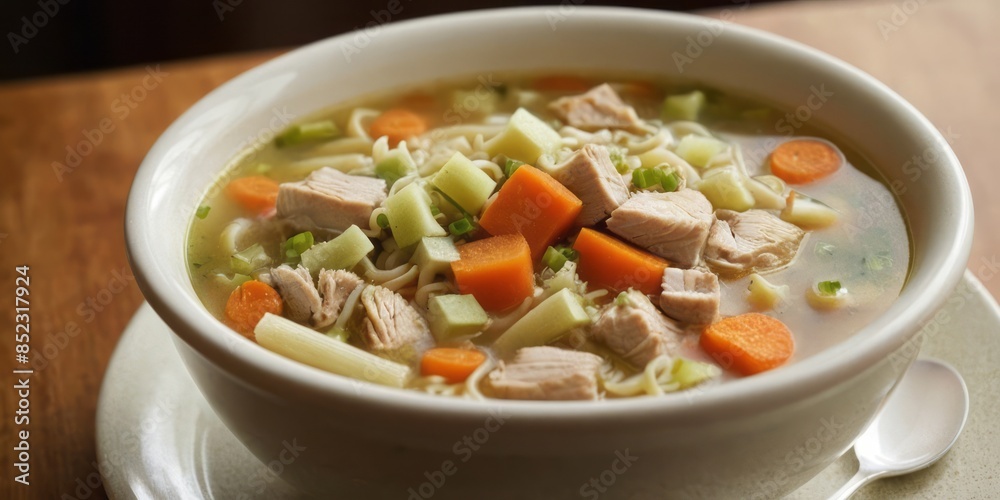 Chicken Noodle Soup with Carrots and Celery Chicken Noodle Soup with Carrots and Celery