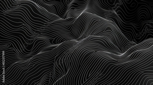 Abstract topographic contour linework animation outline