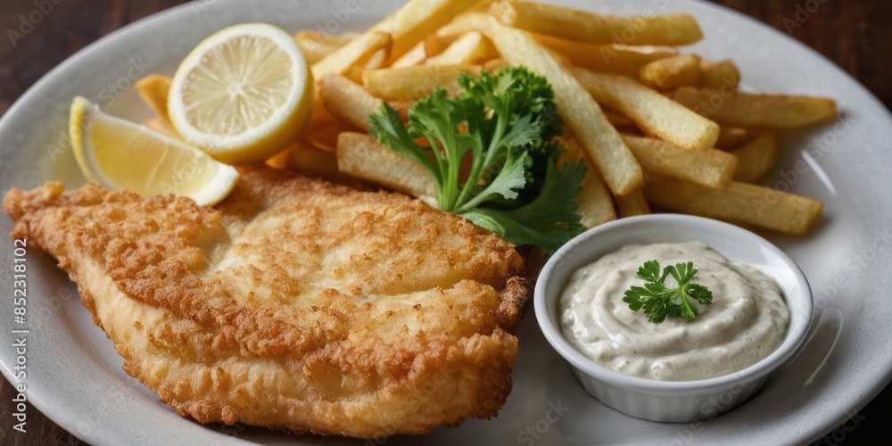 Classic Fried fish and French fries Classic Fried fish and French fries