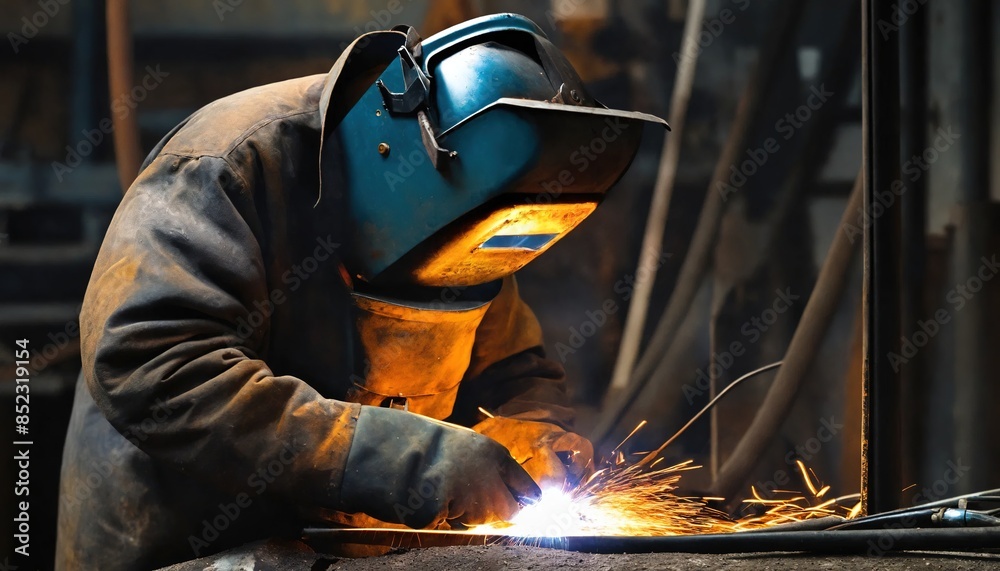 welder at work welder at work