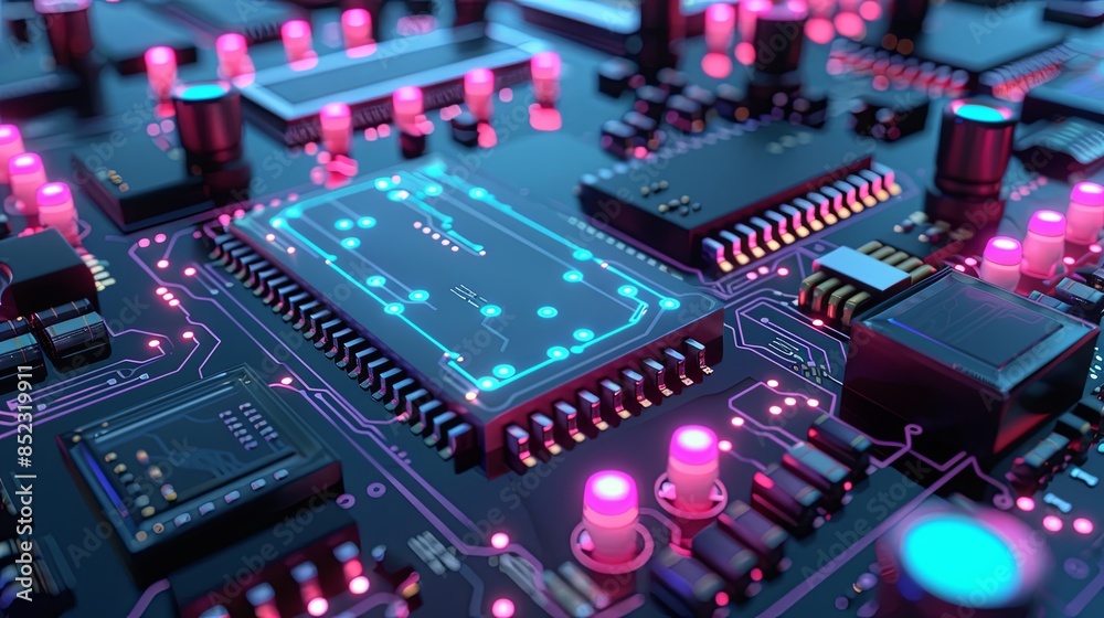 an abstract hardware board an abstract hardware board