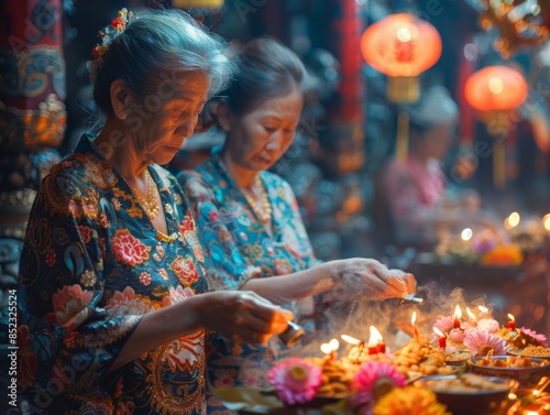 Award winner photo of Witness the empowerment of Taiwanese women as they participate in traditional rituals at Longshan Temple. photo