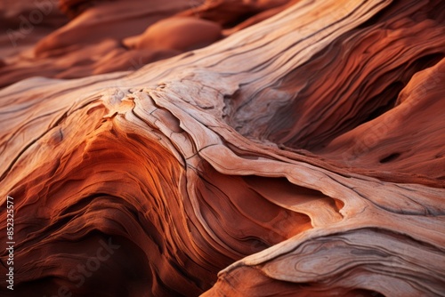 a close up view of a rock formation in the desert
