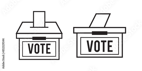 Ballot box vector icon