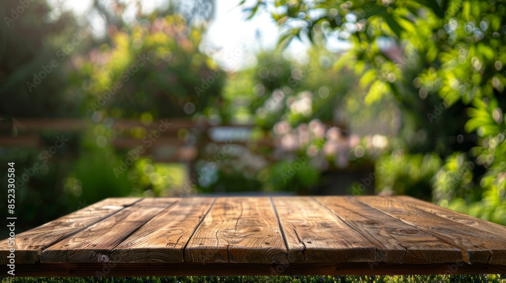 Dark wooden table with blurred background Dark wooden table with blurred background